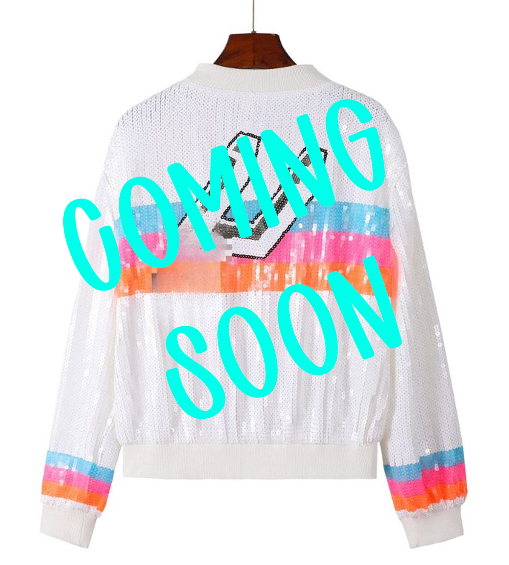 San Antonio Spurs White Sequin Jacket
