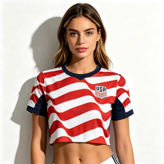 Cropped Style USA Soccer Jersey