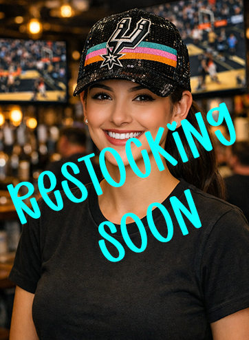 San Antonio Spurs Black Sequins Hat