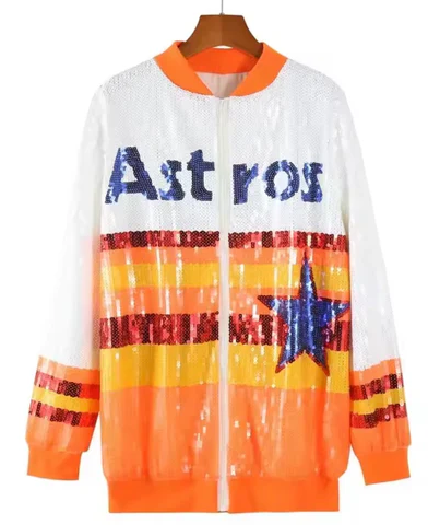 Houston Astros Baseball Sequin Jacket