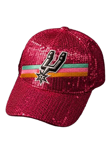 San Antonio Spurs Pink Sequin Hat