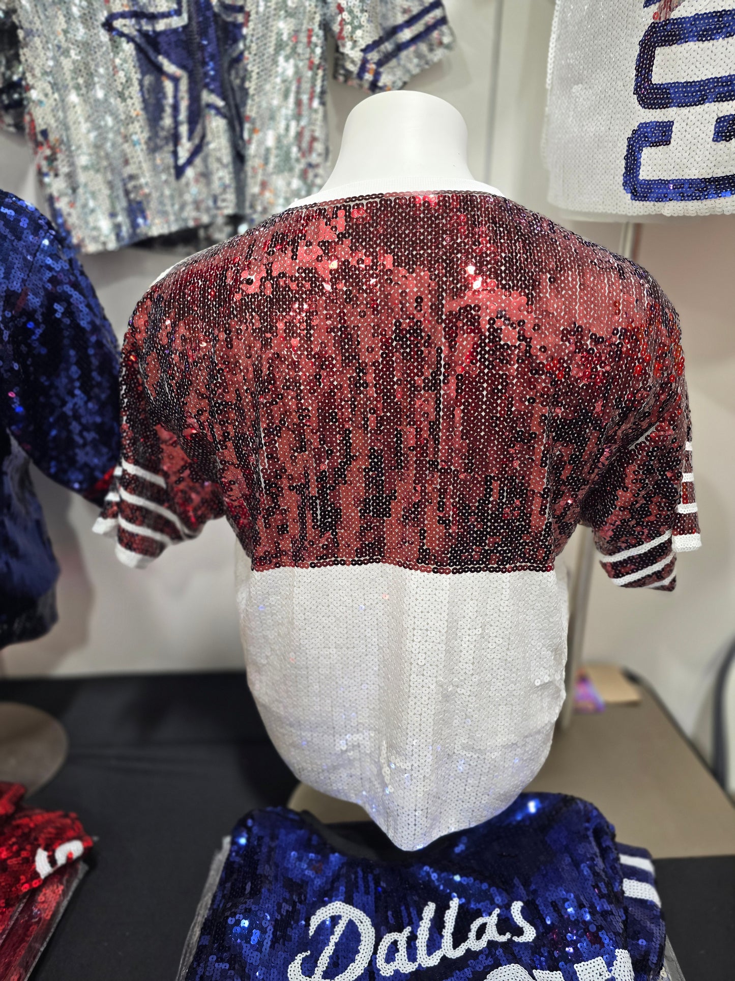 Texas A&M Aggies Sequin Boxy Crop Top
